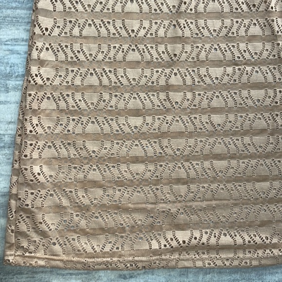 NWT Ingear Resort Hooded Lace Swim Cover Up Dress Taupe - Picture 4 of 6